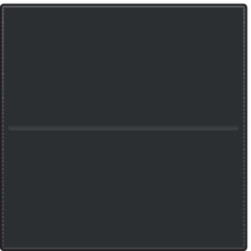 Niko afwerkingsset voor draadloze schakelaar met 2 toetsen - Pure Steel Black (161-00001)