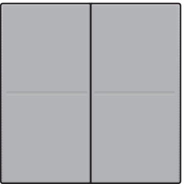 Niko afwerkingsset voor draadloze schakelaar met 4 toetsen - Intense Sterling (121-00007)