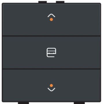 Niko motorbediening 1-voudig met LED-indicatie - Home Control antraciet (122-52033)