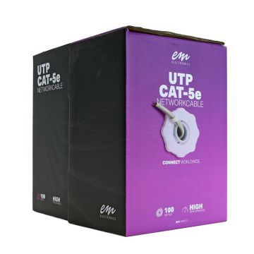 EMhub UTP CAT5e kabel rol 100 meter