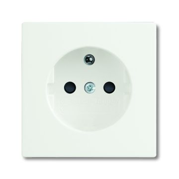 ABB Busch-jaeger centraalplaat wandcontactdoos met penaarde - wit (2CKA002099A0255)