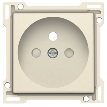 Niko Original - centraalplaat voor wandcontactdoos met penaarde en kinderbeveiliging (100-66601)