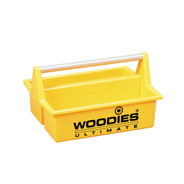 Woodies Ultimate draagkist 295x440x220mm met aluminium handgreep leeg - geel per 1 stuks (61999023)