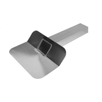 Anjo kiezelbak gesloten 60x80mm 45° lengte uitloop 200mm - aluminium (457258)