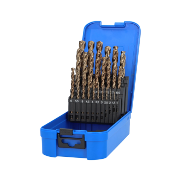 Labor metaalboren ø1,0-13,0mm HSS- Cobalt 5% spiraal DIN 338 - per 25 delig (AK910025)