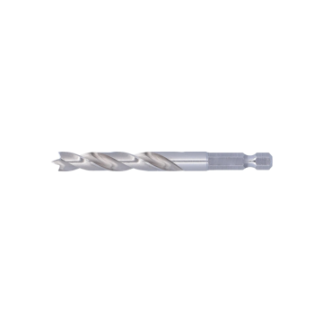 Labor machinale houtboor ø5,0x50/85mm HSS-Geslepen met 6-kant 1/4" (FA300500)