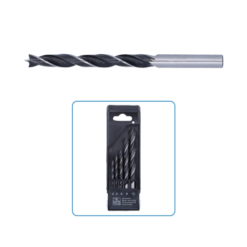 Labor machinale houtboren ø4,5-10,0xmm chroom vanadium met cilindrisch schacht - set 5 delig (FA910005)