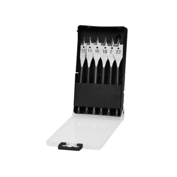 Labor speedborenset ø12-22,mm extra gehard staal met 6-kant 1/4" - set 6 delig (FB910060)