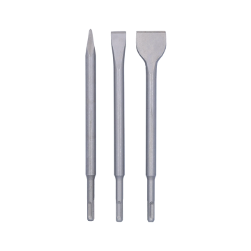 Labor beitelset punt, vlak en spade gehard staal SDS-plus - set 3 delig (GL910003)