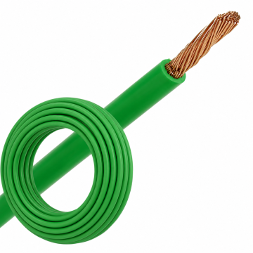 VOBs draad 2.5mm² (H07Z-K) 90°C groen - per rol 100 meter (52649)