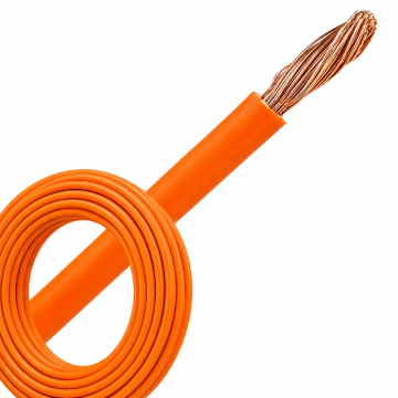 VOBs draad 2.5mm2 (H07V-K) 70° oranje - per rol 100 meter (29158)