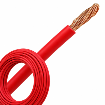 VOBs draad 0.50mm² (H05Z-K) 90°C rood - per rol 100 meter (52876)