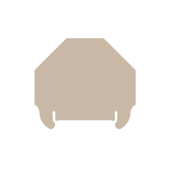 Weidmüller rijgklem eindplaat 54.5x0.35mm - beige per 50 stuks (1966380000)