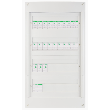 Schneider voorbedrade zekeringkast 72 modules 3 fase
