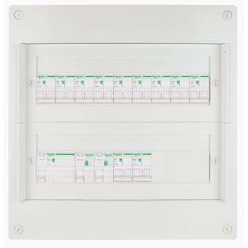 Schneider voorbedrade zekeringkast 36 modules 3 fase