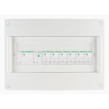 Schneider voorbedrade zekeringkast 18 modules 3 fase