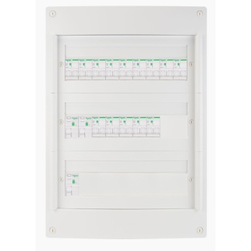 Schneider voorbedrade zekeringkast 54 modules 1 fase