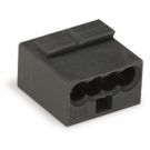 Wago micro steekklem 4-voudig 0,6-0,8mm2 donkergrijs per 100 stuks (243-204)