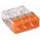 Wago steekklem 3-voudig 0,5-2,5mm2 oranje per 100 stuks (2273-203)