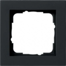 Gira E2 afdekplaat stopcontact 1-voudig - zwart mat (021109)