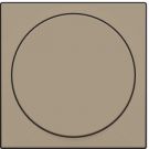 Niko centraalplaat voor draaiknopdimmer of extensie - Intense Bronze (123-31003)