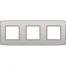 Niko afdekplaat 3 horizontaal/verticaal - 71mm centerafstand - Original Light Grey (102-76700)
