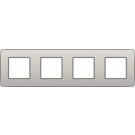 Niko afdekplaat 4 horizontaal/verticaal - 71mm centerafstand - Original Light Grey (102-76400)