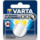 Varta knoopcel Lithium CR2032 diameter 20mm dikte 3,2 mm blister van 1 stuk (376910)