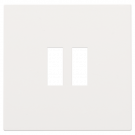 Niko centraalplaat voor dubbele USB-A-lader - Pure Steel White (154-68001)