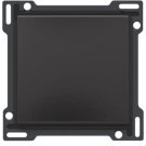 Niko centraalplaat voor enkelvoudige schakelaar of drukknop - Pure Bakelite Piano Black (200-61105)