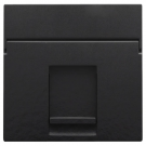 Niko centraalplaat data 1x RJ45 piano black coated (200-65100)