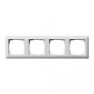 Gira afdekplaat stopcontact 4-voudig - standaard 55 zuiver wit mat (021404)