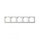Gira afdekplaat stopcontact 5-voudig - standaard 55 zuiver wit mat (021504)