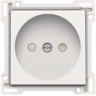 Niko centraalplaat voor stopcontact zonder aarding met kinderveiligheid inbouwdiepte 21mm - Original White (101-66501)
