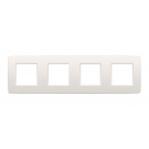 Niko afdekplaat 4 horizontaal/verticaal - 71mm centerafstand - Original White (101-76400)