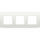 Niko afdekplaat 3 horizontaal/verticaal - 71mm centerafstand - Original White (101-76700)
