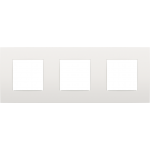 Niko afdekplaat 3 horizontaal/verticaal - 71mm centerafstand - Intense White (120-76700)