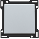 Niko centraalplaat voor enkelvoudige schakelaar of drukknop - Intense Sterling (121-61105)