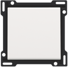 Niko centraalplaat voor enkelvoudige schakelaar of drukknop - Pure Steel White (154-61105)
