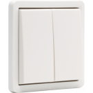 Niko Hydro waterdicht tweevoudige impulsdrukker (NO of NG) 10A 250V met insteekklemmen (zonder opbouwbehuizing) - wit (701-35005)