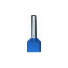 SOLAR Twin adereindhuls geïsoleerd 2x2.5mm2 hulslengte 10mm blauw - per 100 stuks (1505165)