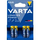 Varta longlife Power AAA Alkaline LR03 1,5V blister van 4 stuks (371110)