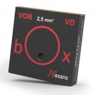 NEXANS VOB draad (H07V-U) 2.5mm zwart rol 100 meter (10564777)