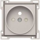 Niko centraalplaat voor stopcontact met penaarde en kinderveiligheid inbouwdiepte 21mm - Original Light Grey (102-66101)