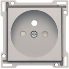 Niko centraalplaat voor stopcontact met penaarde en kinderveiligheid inbouwdiepte 28,5mm - Original Light Grey (102-66601)