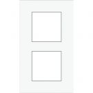 Niko afdekplaat 2-voudig 60mm centerafstand - Pure Liquid Snow White (241-76200)
