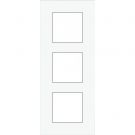 Niko afdekplaat 3-voudig 60mm centerafstand - Pure Liquid Snow White (241-76300)