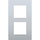 Niko tweevoudige afdekplaat 60mm centerafstand - Intense Sterling (121-76200)