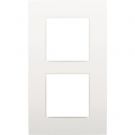 Niko tweevoudige afdekplaat 60mm centerafstand - Intense White (120-76200)