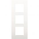 Niko drievoudige afdekplaat 60mm verticale centerafstand - Intense White (120-76300)